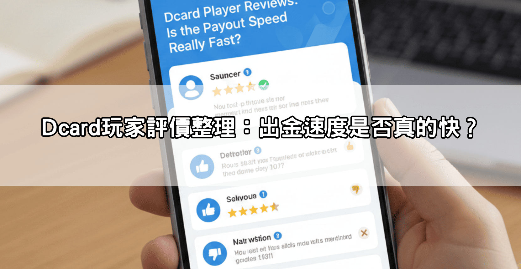 Dcard玩家評價整理：出金速度是否真的快？